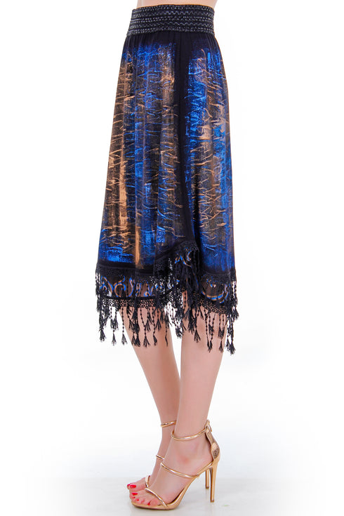 Fusta jerse pictata freeshipping - Liza Panait Online Boutique